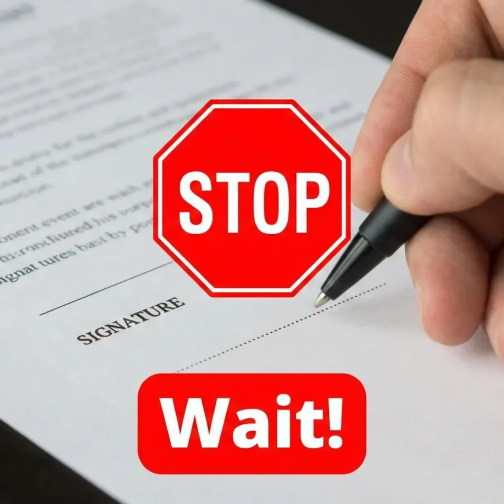 Do not sign your legal documents before meeting with the Notary Public