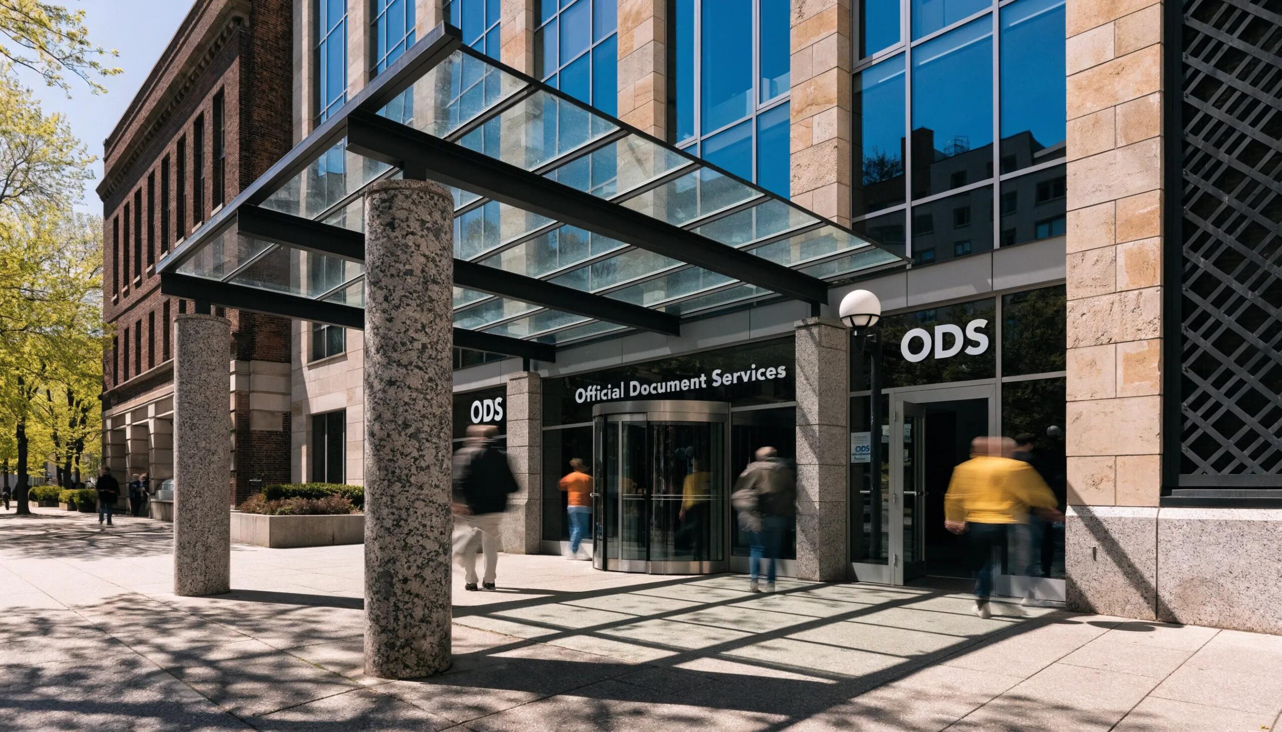 Official Document Services installation in Ontario, representing the key step in authenticating Canadian documents for international use