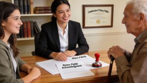 Welcoming notary public office demonstrating professional services