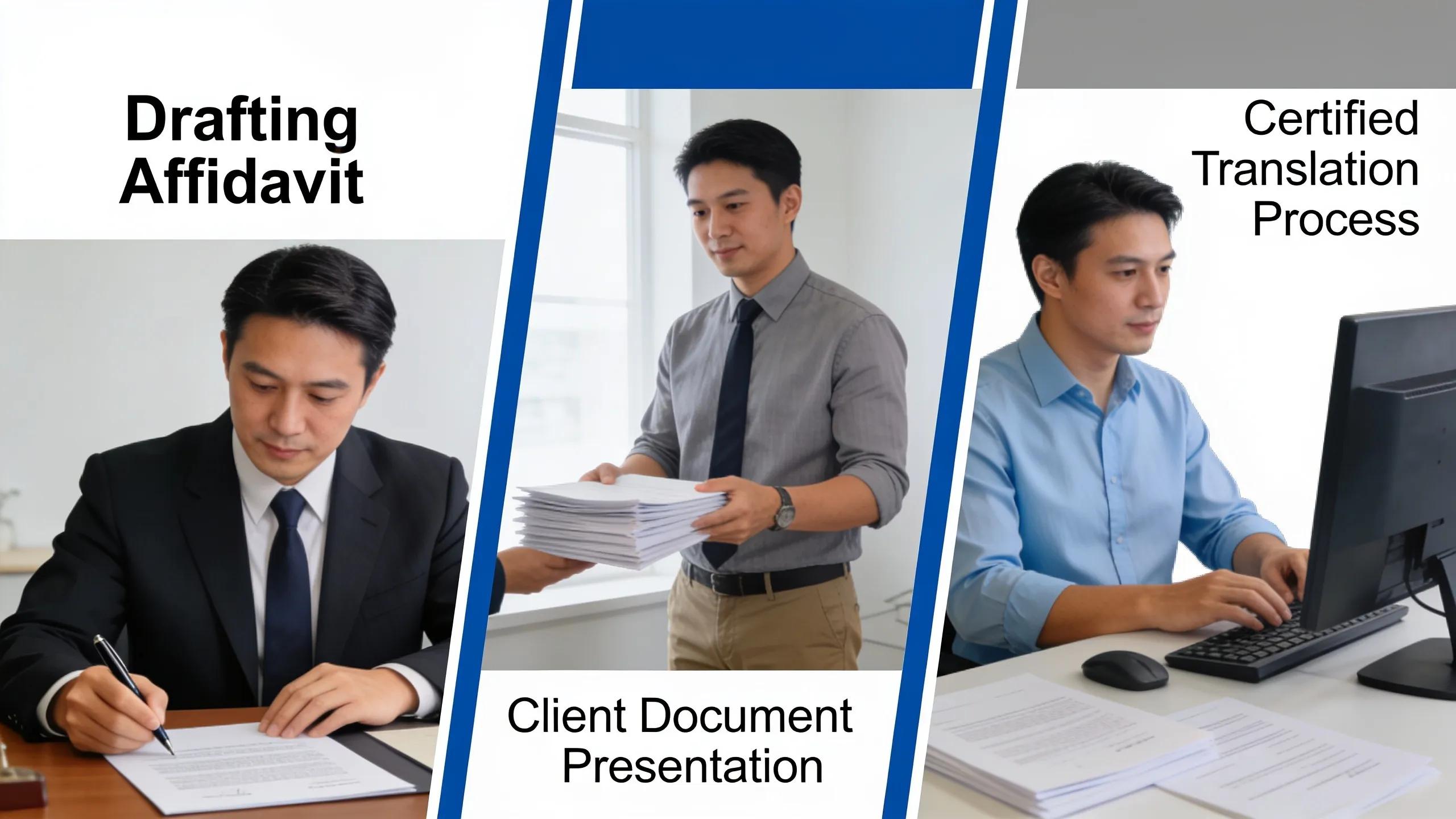 Diverse notary services illustrated through client interactions