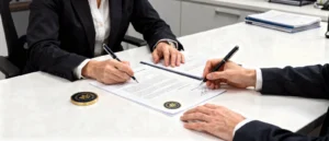 A notarized bill of sale records the legal transfer of vehicle ownership from a seller